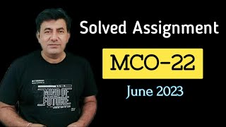 Solved Assignment MCO22 IGNOU MCOM [upl. by Kahaleel]