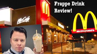 MCDONALDS MCCAFÉ LARGE CARAMEL FRAPPE DRINK REVIEW [upl. by Yager]