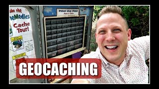 BEST TRAVEL BUG HOTEL GEOCACHE EVER Geocaching [upl. by Sedicla]