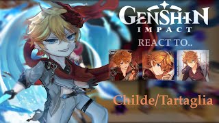 Fontaine react to Childe  Tartaglia  Genshin impact  Gacha club  Made by Yukra [upl. by Orenid457]