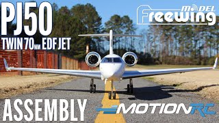 Freewing PJ50 Twin 70mm EDF RC Jet Assembly  Motion RC [upl. by Eelanaj]