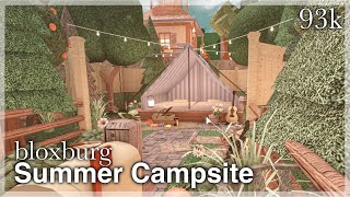 Bloxburg  Summer Campsite Speedbuild [upl. by Douglas630]