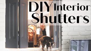 DIY interior window shutters [upl. by Sefton120]