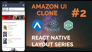 2 Amazon UI Clone  Recommendations View  React Native  Expo  Native Base [upl. by Oznol]