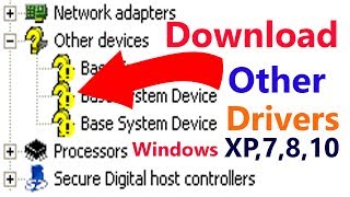 How to download quotbase system device Driverquot Windows Xp7810Dell quotHPquot Acer Toshiba [upl. by Laup262]