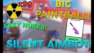 Big Paintball unlimited money hack GUI Aim bot  Gunmodes  God mode etcNON PATCHED HURRY [upl. by Llenej]