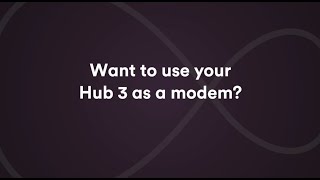 How do I use my Virgin Media Hub 3 as a modem [upl. by Auqinimod]