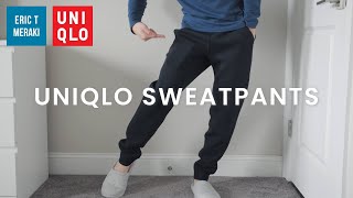 UNIQLO HAUL Mens Sweatpants Review  Ultra Dry Stretch  Info amp Fit [upl. by Nosae]