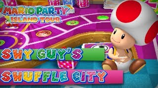 Mario Party Island Tour  Shy Guys Shuffle City 4Player [upl. by Nnazus]