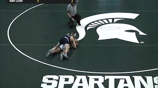 Big Ten Wrestling  149 LBs  Penn States Zain Retherford vs Michigan States Jwan Britton [upl. by Braswell251]