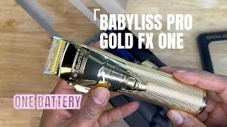 BABYLISS PRO GOLD FX ONE CLIPPER UNBOXING [upl. by Thomasina]