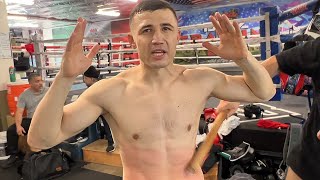 Israil Madrimov favors Canelo to beat Crawford while beaten by stick training for Ortiz Jr [upl. by Gwendolyn]