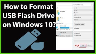 How to Format USB Flash Drive on Windows 10 [upl. by Muriah]