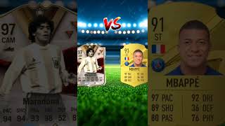 FIFA 22 MARADONA VS FIFA 22 Attackers 😱🔥  Messi Ronaldo Neymar Mbappeyoutube sortyoutube [upl. by Asirrak997]