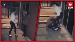 Shocking footage shows teen being brutally beaten up [upl. by Oilasor]