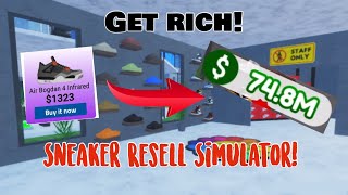 How to buy and sell shoes while being AFK in Sneaker Resell Simulator [upl. by Assek243]