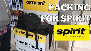 How to Pack in Spirit Airlines Personal Item in 2024 [upl. by Nailij]