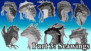 Speedpaint All Wings of Fire Dragons Part 3 Seawings [upl. by Paapanen992]