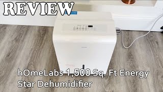 hOmeLabs 1500 Sq Ft Energy Star Dehumidifier 2022 Review [upl. by Neely]