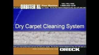 Oreck Commercial Orbiter Floor Machine Dry Carpet amp Hard Wood Floor Cleaning [upl. by Ryley191]