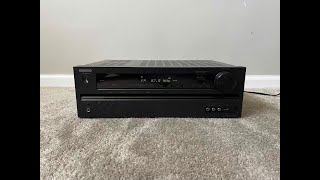 How to Factory Reset Onkyo HTR391 HDMI Home Theater Surround Receiver [upl. by Leeanne]