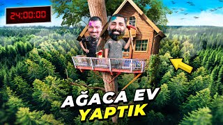 İLKEL ŞEKİLDE HAYATTA KALMA  AĞAÇ EV YAPTIK [upl. by Nyladgam]