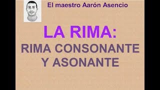 La rima rima asonante y consonante [upl. by Waal]