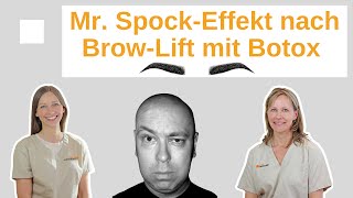 Natural Brow Lift mit Botox ohne quotMr SpockquotEffekt Augenbrauen senken [upl. by Airres265]