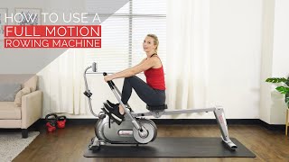 How To Use A Full Motion Rowing Machine [upl. by Atnauqahs395]