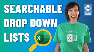 Excel Searchable Drop Down List  No VBA and No Formulas [upl. by Nnairet205]