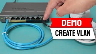 How to Create VLAN in a NetGear Switch GS 108PE [upl. by Eniotna]