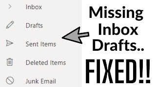 Missing Folder Pane  Inbox Fields in Outlook  FIXED [upl. by Marigolde]