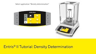 Entris® II Advanced Line Lab Balance Density Determination [upl. by Lemhaj]