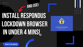 How to install and use Respondus LockDown Browser and Monitor [upl. by Adnoryt15]