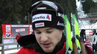 Interview mit Dario Cologna nach der Tour de Ski [upl. by Anaizit221]