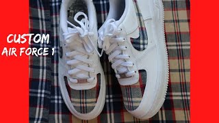 Nike Air Force 1 Custom  Plaid Af1 EASY 2025 [upl. by Brennan932]