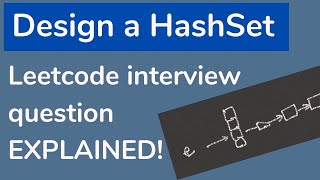 Design a Hashset  LeetCode Interview Coding Challenge Java Brains [upl. by Omari495]