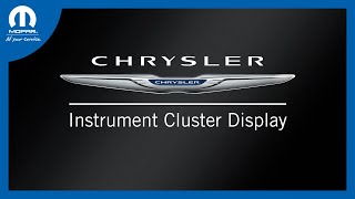 Instrument Cluster Display  How To  2022 Chrysler Pacifica amp Voyager [upl. by Sira]