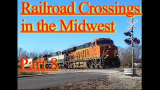 Railroad crossings of the Midwest part 2 [upl. by Annwahsal]