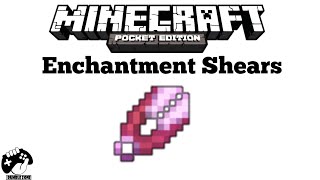 Enchantment Shears  Minecraft PE [upl. by Honniball]