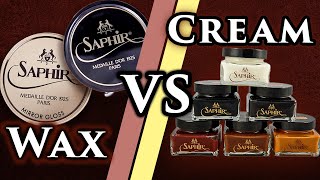 Wax vs Cream Shoe Polish Shorts [upl. by Best]