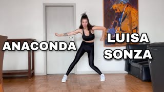 DANCE TUTORIAL  ANACONDA  Luisa Sonza espelhado [upl. by Pegma]