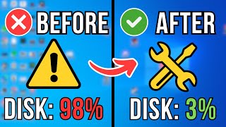 How To Fix High Disk Usage In Windows 1011  Full Tutorial [upl. by Atinnek756]