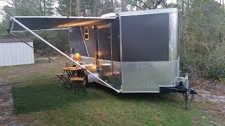 7x14 Cargo TrailerToy Hauler Conversion Part 1 [upl. by Adley]