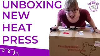 New Heat Press Unboxing  Fancierstudio 15x15 Heat Press Machine Unboxing Thoughts amp First Use [upl. by Nnaeinahpets]