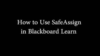 SafeAssign Tutorial [upl. by Eremehc259]