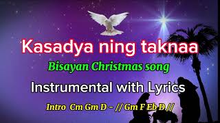 Kasadya ning taknaa  Cebuano Christmas song Instrumental with Lyrics [upl. by Kiona385]