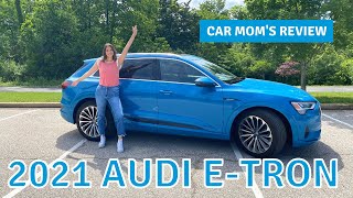 Audis Electric SUV the 2021 Audi ETron  CAR MOM TOUR [upl. by Liddy]