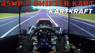 45 HP KZ2 Shifter Kart Onboard  Atlanta Motorsports Park  KartKraft Triple Screen [upl. by Lewison443]