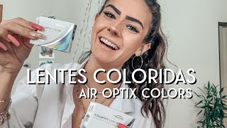 LENTES COLORIDAS  AIR OPTIX COLORS 07 CORES DIFERENTES [upl. by Tiphane685]